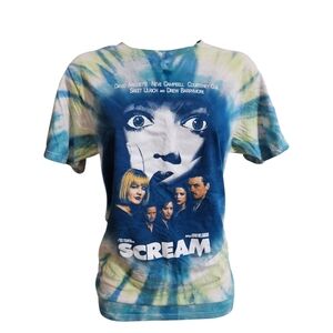 Scream Movie Poster Tie Dye T-shirt